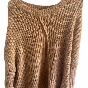 ZARA: Knit oversized asymmetrical cozy sweater